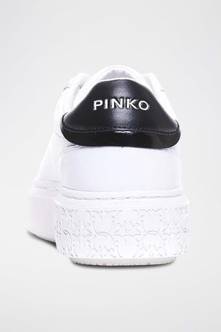 Sapatilhas com plataforma em couro Yoko 13 - Branco