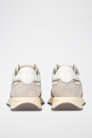 Sapatilhas em couro Zoe 01 - Branco e rosa