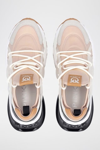 Sapatilhas com plataforma de nobuck Ariel - Rosa