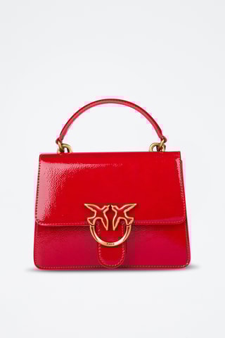 Mala em couro napa - Vermelho