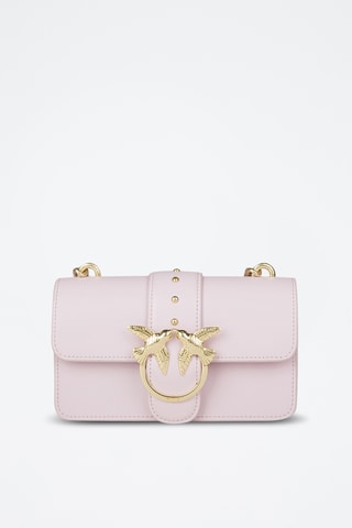 Mala a tiracolo em couro Mini Love Simply 3 - Rosa