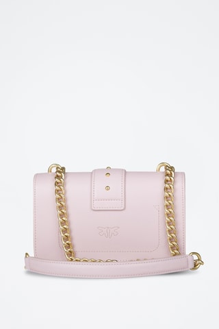 Mala a tiracolo em couro Mini Love Simply 3 - Rosa