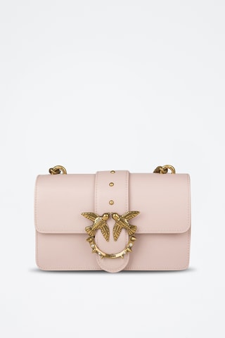 Mala a tiracolo em couro Love Mini Icon - Rosa