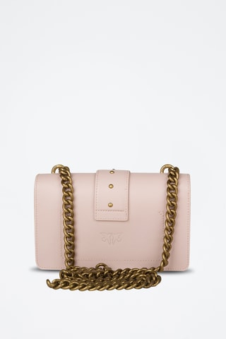 Mala a tiracolo em couro Love Mini Icon - Rosa