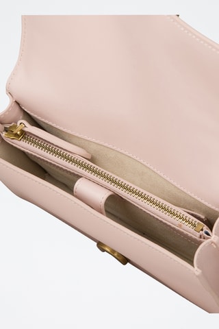 Mala a tiracolo em couro Love Mini Icon - Rosa