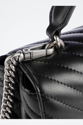 Mala em couro Love Lady - Preto