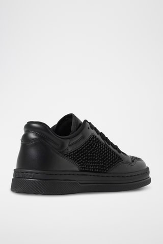 Sapatilhas em couro Mandy - Preto