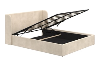 Lit-coffre avec sommier Lucia - Couchage 160 x 200 cm
