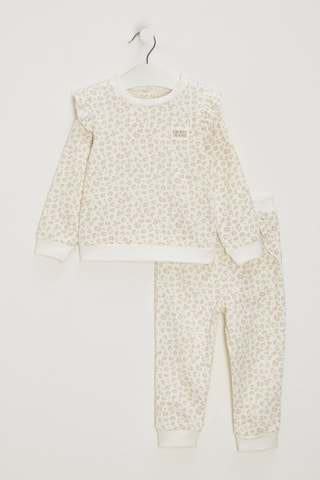 Pyjama - Wit en Beige