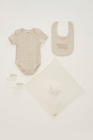4-delige set: Beige