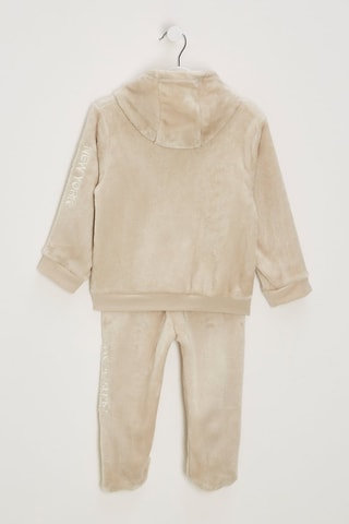 Sweater met Capuchon en Broek - Beige