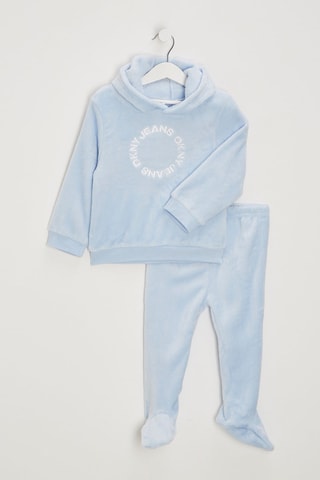 Sweater met Capuchon en Broek - Blauw