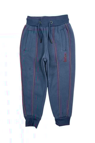 Fleece Joggingbroek - Marineblauw en Rood  