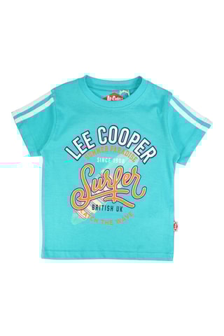 T-shirt - Turquoise en Wit