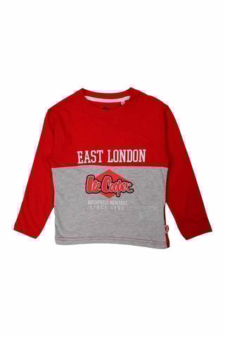 T-shirt 
Rood en Gemêleerd Grijs  
