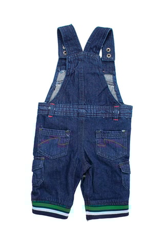 Polo met Lange Mouwen en Tuinbroek - 
Marineblauw en Groen  