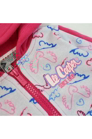 Sweater met Capuchon en Joggingbroek 
Fuchsia en Grijs  