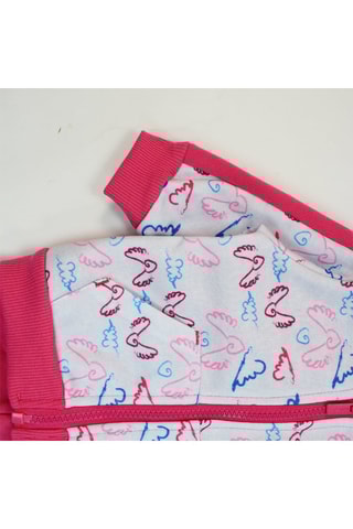 Sweater met Capuchon en Joggingbroek 
Fuchsia en Grijs  