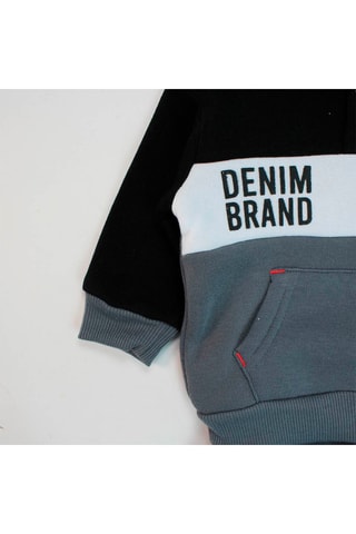 Sweater met Capuchon en Joggingbroek 
Antraciet  