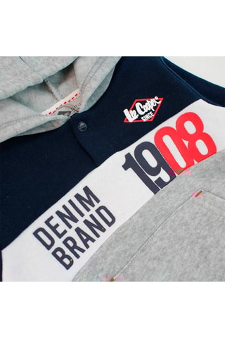 Sweater met Capuchon en Joggingbroek 
Gemêleerd Grijs  