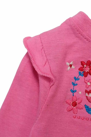 T-shirt, Jasje met Capuchon en Broek - 
Marineblauw en Roze  
