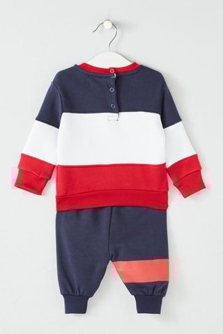 Sweater en Joggingbroek Marineblauw en Rood  