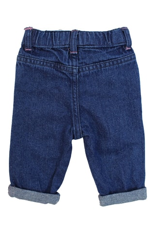 T-shirt, Gewatteerde Jas met Capuchon en Spijkerbroek - 
Roze en Marineblauw  