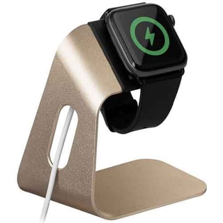 Oplaadstation Apple Watch - Goudkleurig Roestvrij Staal