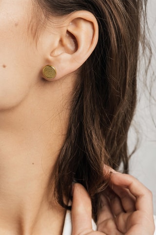 2 pares de brincos Olivia - Dourado
