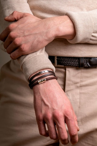 2 pulseiras Couro