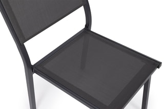 6 chaises empilables de jardin - Gris