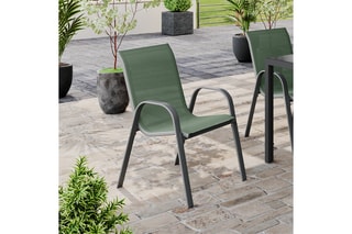 6 chaises de jardin empilables