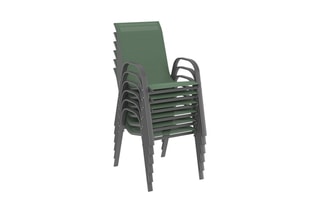 6 chaises de jardin empilables