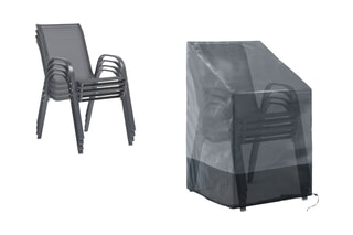 Housse de protection pour chaises  - Gris et noir