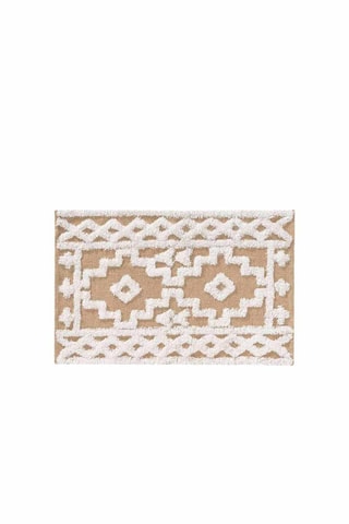 Tapis Medine - Beige et blanc
