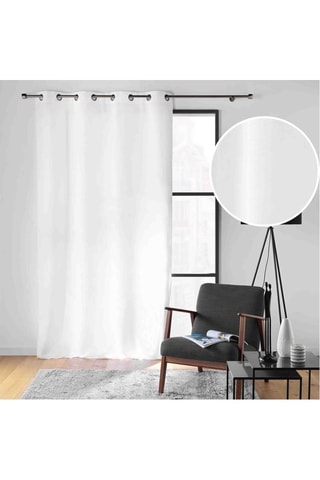 Rideau Soline - Blanc - 140 x 260 cm