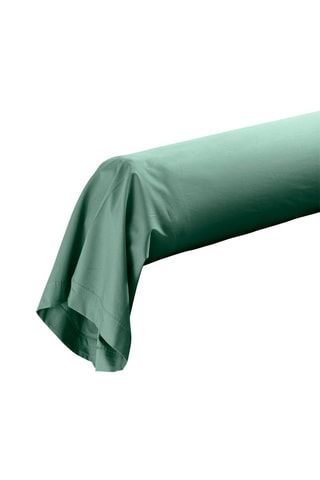 Taie de traversin en percale de coton 78 fils/cm² Percaline - Vert