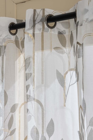 Rideau Roseris - Gris - 140 x 240 cm