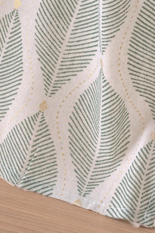 Rideau Maho - Blanc et vert - 140 x 240 cm