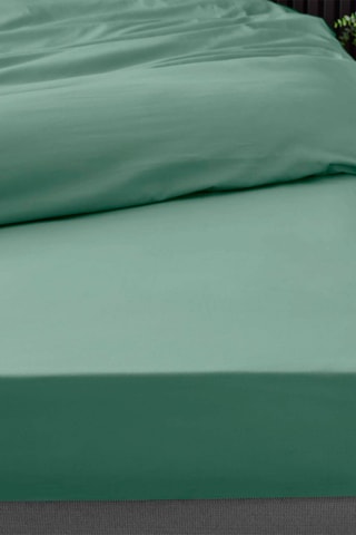 Drap-housse en percale de coton 78 fils/cm² Percaline - Vert