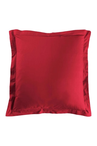 Taie d'oreiller en coton 57 fils/cm² Lina - Rouge
