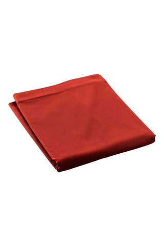 Drap plat en percale de coton 78 fils/cm² Percaline - Rouge