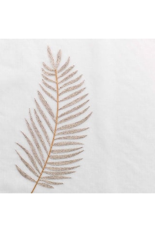 Voilage Palmeor - Blanc et doré - 140 x 240 cm