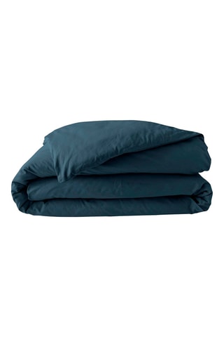 Housse de couette en percale de coton 78 fils/cm² Percaline - Bleu nuit