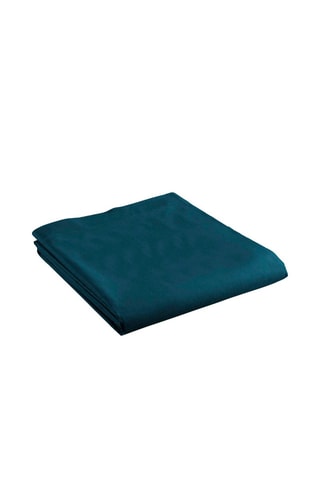 Drap plat en coton 57 fils/cm² Lina - Bleu