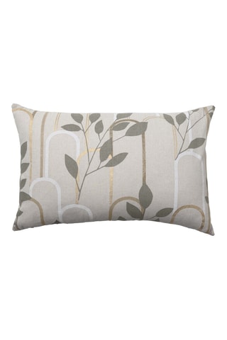 Coussin Roseris - Gris et crème - 40 x 60 x 20 cm