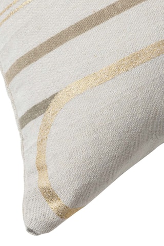 Coussin Roseris - Gris et crème - 40 x 60 x 20 cm