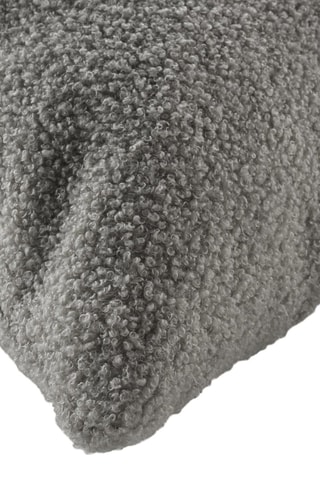 Coussin déhoussable Wooly - Gris - 45 x 45 cm