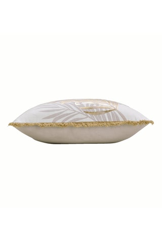Coussin Melisse - Blanc et doré - 50 x 50 cm