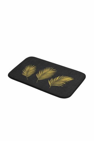 Tapis de bain Orbella - Noir et jaune - 45 x 75 cm